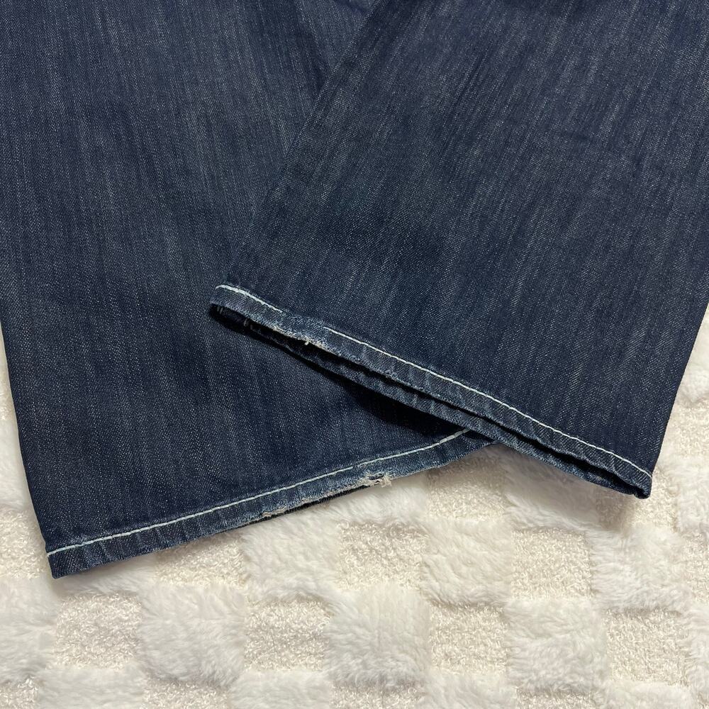 Big Star Union Straight Leg Jeans Mens 38x32 Dark Wash Contrast Stitch Denim - Picture 12 of 13